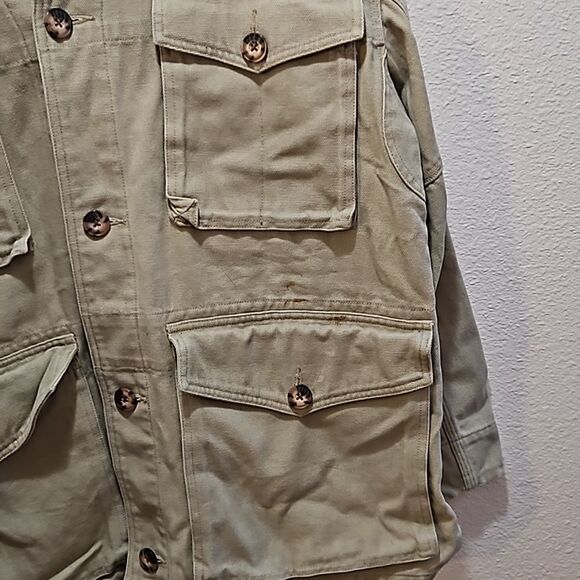 Mens Deluth trading co heave weight shirt, tan  large - Picture 3 of 7